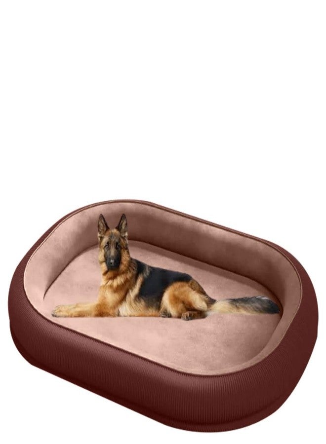 DRILLY Deluxe Fur 4XL Dog Bed for Extra Large Dogs Washable-Orthopedic Big Dog Beds | Big Breed | | Giant Human Dog Bed> (4XL) - Image 1